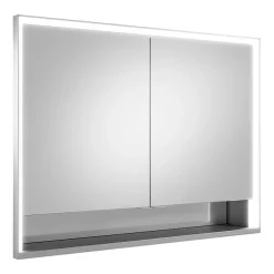 Alternative view of Keuco Royal Lumos 1000mm Semi-Recessed LED Illuminated Mirror Cabinet