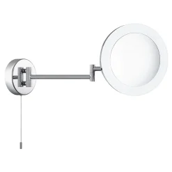 Searchlight Lighting Searchlight IP44 Chrome Illuminated Adjustable Bathroom Mirror
