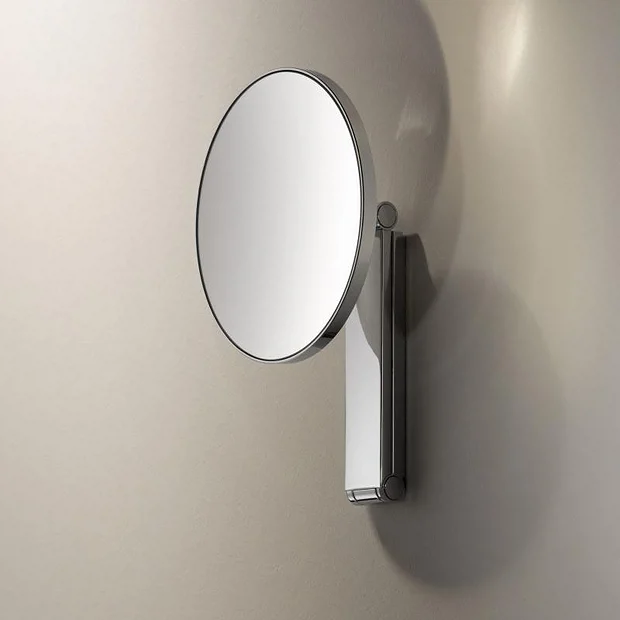 Keuco ILook Move Round Non-Illuminated Cosmetic Mirror - Chrome 4 Keuco ILook Move Round Non-Illuminated Cosmetic Mirror - Chrome - Image 4