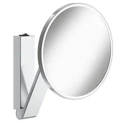 Keuco ILook Move Round Illuminated Cosmetic Mirror - Chrome