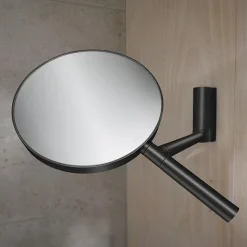Keuco Plan Wall Mounted Cosmetic Mirror - Black -Default Template 3 17649370002 d1