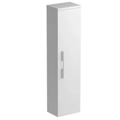 Tissino Angelo 1400mm Wall Hung Side Unit - Gloss White