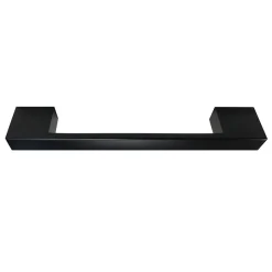 Victorian Plumbing 2 X Modern D Type Matt Black Additional Handles - L150mm (128mm Centres)