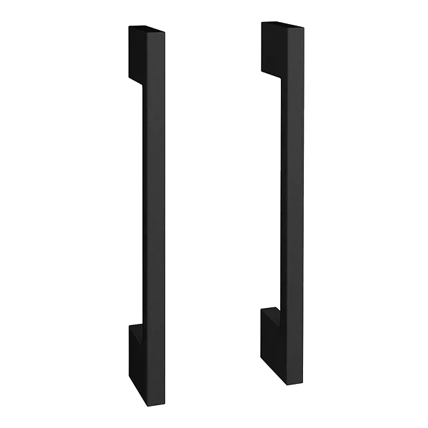 Victorian Plumbing 2 X Modern D Type Matt Black Additional Handles - L150mm (128mm Centres) 2 Victorian Plumbing 2 X Modern D Type Matt Black Additional Handles - L150mm (128mm Centres) - Image 2