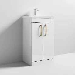 Klyn Bathroom 2 X Brooklyn Brushed Brass Additional Bar Handles - L210mm (196mm Centres) 5 Klyn Bathroom 2 X Brooklyn Brushed Brass Additional Bar Handles - L210mm (196mm Centres) -Default Template 3 2xh191 d1