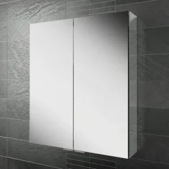 HIB Eris 60 Aluminium Mirror Cabinet