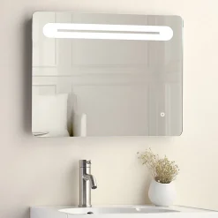 Victorian Plumbing 650 X 500mm LED Illuminated Mirror Incl. Touch Sensor + Anti-Fog