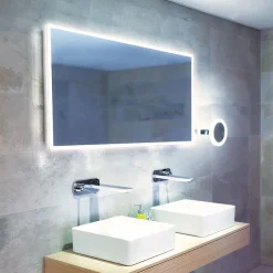 HIB Globe 120 LED Ambient Rectangular Mirror 5 HIB Globe 120 LED Ambient Rectangular Mirror -Default Template 3 78700000 d2