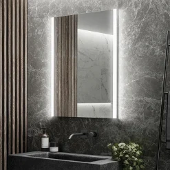 Alternative view of HIB Beam 60 LED Ambient Rectangular Mirror