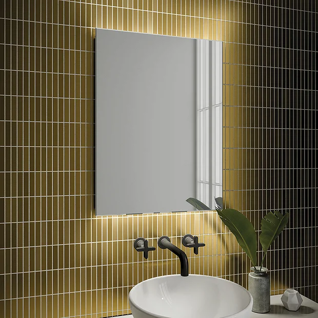 HIB Aura 60 LED Ambient Rectangular Mirror 2 HIB Aura 60 LED Ambient Rectangular Mirror - Image 2