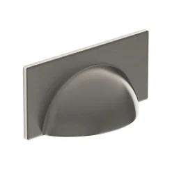 Heritage Bathroom Heritage Brushed Nickel Cup Handle 64mm