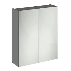 Victorian Plumbing Apollo2 600mm Gloss Grey 50/50 Mirror Unit