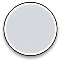 Arezzo Matt Black 700mm Round LED Illuminated Anti-Fog Bathroom Mirror -Default Template 3 arzim09mb d1