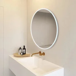 Arezzo 800mm Large Round LED Illuminated Anti-Fog Mirror + Bluetooth -Default Template 3 az045 d4n