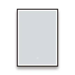 Arezzo Matt Black 500 X 700mm Rectangular LED Illuminated Anti-Fog Bathroom Mirror 8 Arezzo Matt Black 500 X 700mm Rectangular LED Illuminated Anti-Fog Bathroom Mirror -Default Template 3 az113mb d1n