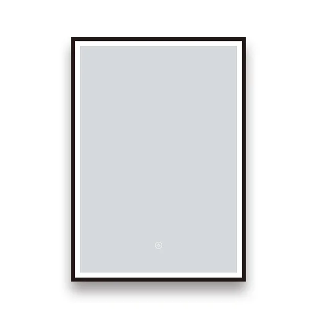 Arezzo Matt Black 500 X 700mm Rectangular LED Illuminated Anti-Fog Bathroom Mirror 3 Arezzo Matt Black 500 X 700mm Rectangular LED Illuminated Anti-Fog Bathroom Mirror - Image 3
