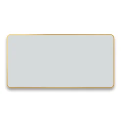Arezzo Brushed Brass Framed Bathroom Mirror - 1400 X 700mm -Default Template 3 az147cvbb d1