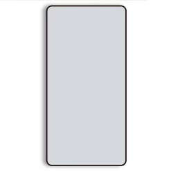 Arezzo Matt Black Framed Bathroom Mirror - 1400 X 700mm