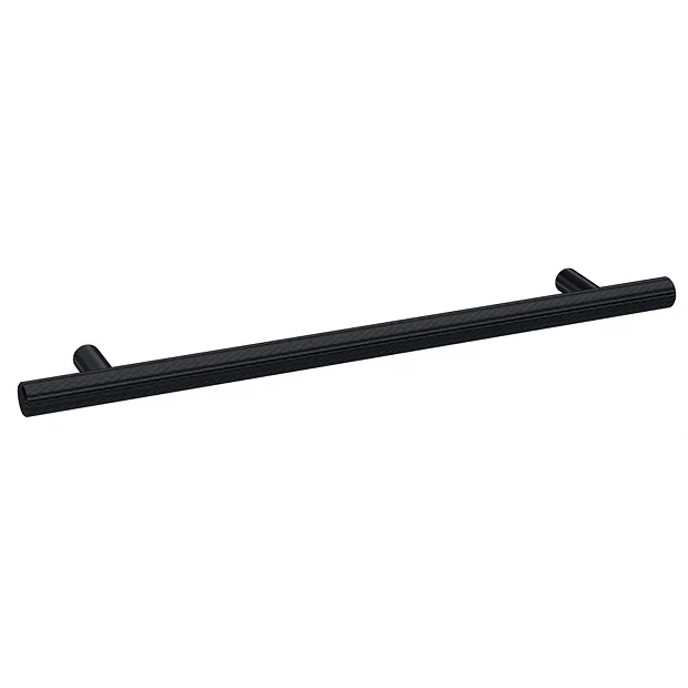 1 X Arezzo Industrial Style Knurled 'T' Bar Matt Black Handle (192mm Centres) 1 1 X Arezzo Industrial Style Knurled 'T' Bar Matt Black Handle (192mm Centres)