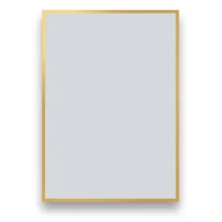 Arezzo Brushed Brass Square Edge 700 X 500 Mirror -Default Template 3 az57bb d1d