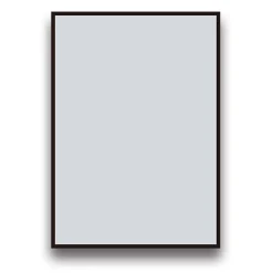 Arezzo Matt Black Square Edge 700 X 500 Mirror -Default Template 3 az57mb d1