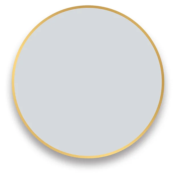 Arezzo Brushed Brass 700mm Round Mirror 3 Arezzo Brushed Brass 700mm Round Mirror - Image 3