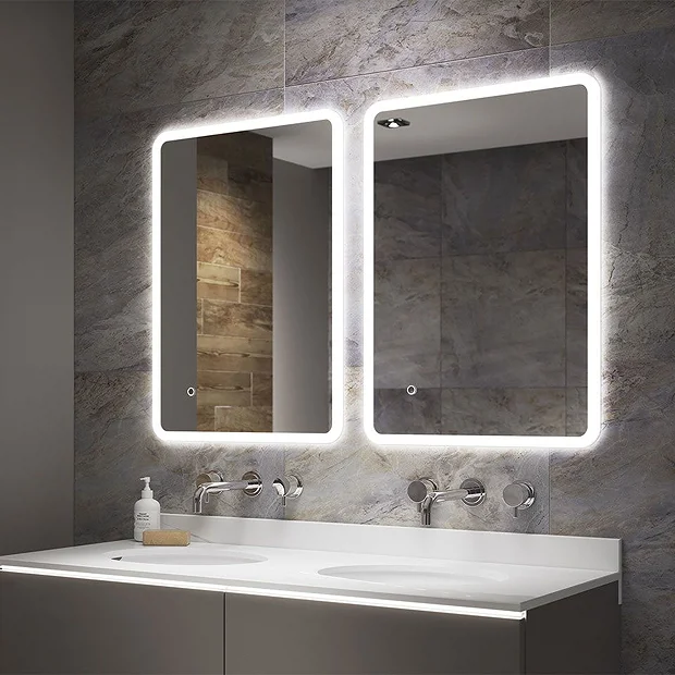 Arezzo 500 X 390mm Ultra Slim LED Illuminated Bathroom Mirror With Anti-Fog 3 Arezzo 500 X 390mm Ultra Slim LED Illuminated Bathroom Mirror With Anti-Fog - Image 3