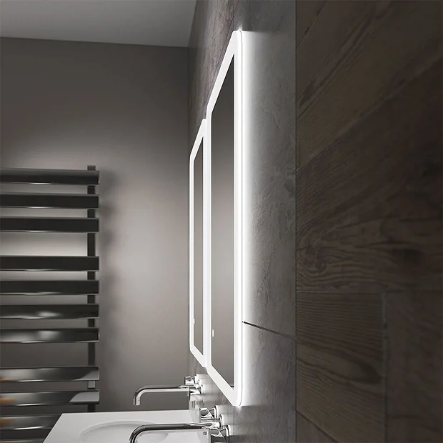 Arezzo 700 X 500mm Ultra Slim LED Illuminated Bathroom Mirror With Anti-Fog 1 Arezzo 700 X 500mm Ultra Slim LED Illuminated Bathroom Mirror With Anti-Fog
