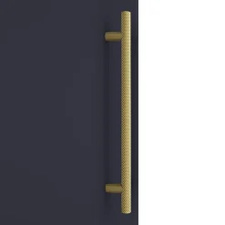 Arezzo Wall Hung Tall Storage Cabinet - Matt Blue - With Industrial Style Brushed Brass Handle 6 Arezzo Wall Hung Tall Storage Cabinet - Matt Blue - With Industrial Style Brushed Brass Handle -Default Template 3 azb14whcbbis d1a