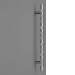 Arezzo Wall Hung Tall Storage Cabinet - Matt Grey - With Industrial Style Chrome Handle 5 Arezzo Wall Hung Tall Storage Cabinet - Matt Grey - With Industrial Style Chrome Handle -Default Template 3 azg14whcchis nd1