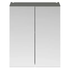 Arezzo 600 Matt Grey 2-Door Mirror Cabinet -Default Template 3 azg62mc d1