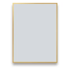 Arezzo Brushed Brass Square Edge Framed Bathroom Mirror - 800 X 600mm 6 Arezzo Brushed Brass Square Edge Framed Bathroom Mirror - 800 X 600mm -Default Template 3 azs68bb d1