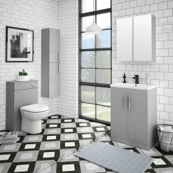 Klyn Bathroom Brooklyn 600mm Grey Mist Bathroom Mirror Cabinet - 2 Door 7 Klyn Bathroom Brooklyn 600mm Grey Mist Bathroom Mirror Cabinet - 2 Door -Default Template 3 b6gmwm d2