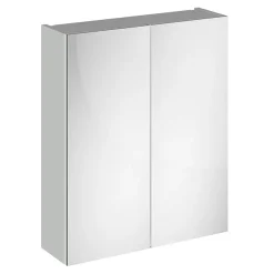 Alternative view of Klyn Bathroom Brooklyn 600mm Grey Mist Bathroom Mirror Cabinet - 2 Door