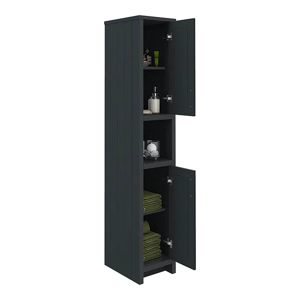 Chatsworth Traditional Graphite Tall Cabinet 3 Chatsworth Traditional Graphite Tall Cabinet - Image 3