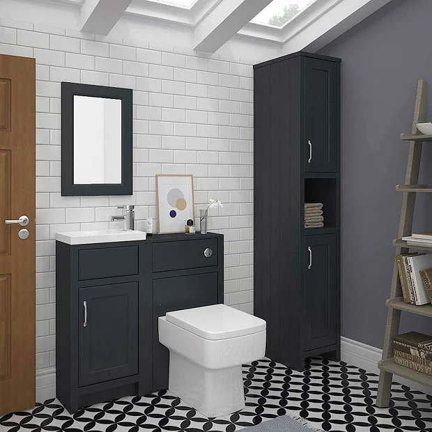 Chatsworth Traditional Graphite Tall Cabinet 4 Chatsworth Traditional Graphite Tall Cabinet - Image 4