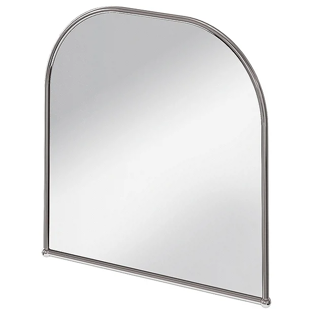 Urlington Bathroom Burlington Curved Mirror With Chrome Frame - 700x700mm 2 Urlington Bathroom Burlington Curved Mirror With Chrome Frame - 700x700mm - Image 2