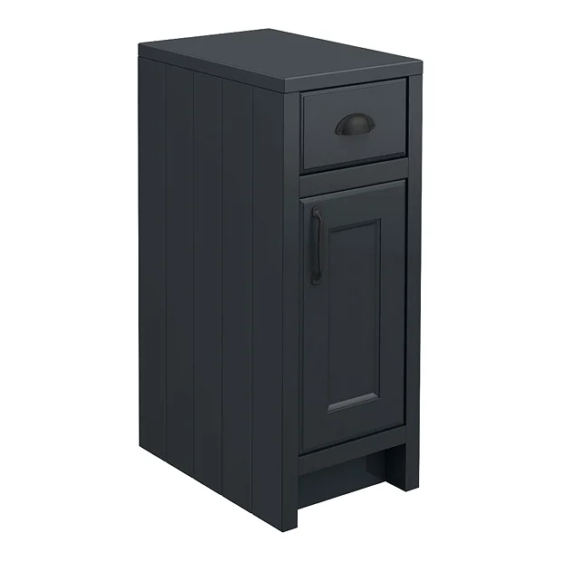 Chatsworth Graphite Cupboard Unit 300mm Wide X 435mm Deep With Matt Black Handles 2 Chatsworth Graphite Cupboard Unit 300mm Wide X 435mm Deep With Matt Black Handles - Image 2