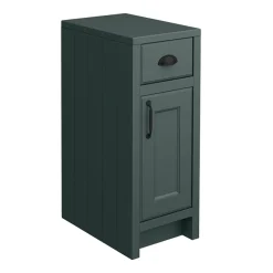 Chatsworth Green Cupboard Unit 300mm Wide X 435mm Deep With Matt Black Handles