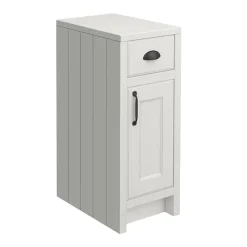 Chatsworth Grey Cupboard Unit 300mm Wide X 435mm Deep With Matt Black Handles