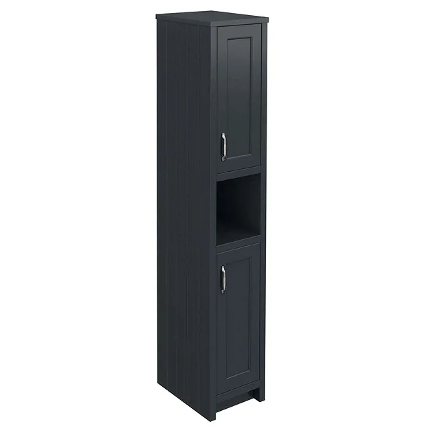 Chatsworth Traditional Graphite Tall Cabinet 2 Chatsworth Traditional Graphite Tall Cabinet - Image 2