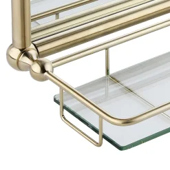 Chatsworth Traditional 700 X 490mm Arched Mirror With Glass Shelf - Brushed Brass -Default Template 3 chtbbms d1
