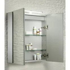 Tavistock Conduct Double Door Mirror Cabinet With LED Light 7 Tavistock Conduct Double Door Mirror Cabinet With LED Light -Default Template 3 co60al d1