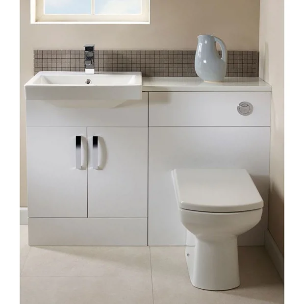 Tavistock Courier 600mm Back To Wall Unit - Gloss White 1 Tavistock Courier 600mm Back To Wall Unit - Gloss White