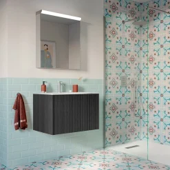 Crosswater Limit 700mm Steelwood Wall-Hung Slatted Vanity Unit With Basin -Default Template 3 cwstl7whu d1