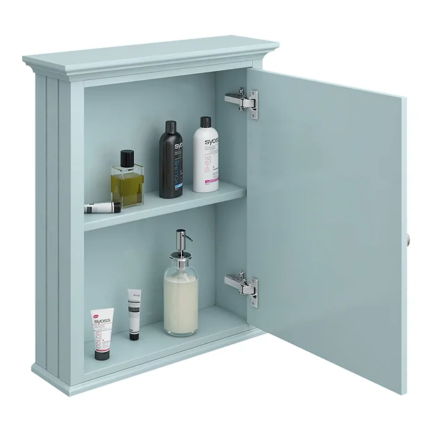 Old London Traditional Mirror Cabinet (650mm Wide - Duck Egg Blue) 1 Old London Traditional Mirror Cabinet (650mm Wide - Duck Egg Blue)
