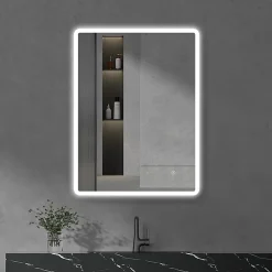 Alternative view of Cruze Bathroom Cruze 600x800mm LED Universal Mirror Inc. Touch Sensor + Anti-Fog