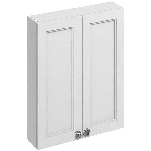 Urlington Bathroom Burlington 60 2-Door Wall Unit - Matt White 2 Urlington Bathroom Burlington 60 2-Door Wall Unit - Matt White - Image 2