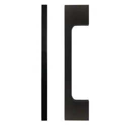 Victorian Plumbing 1 X Slim-Line D Matt Black Additional Handle - L150mm (128mm Centres) 5 Victorian Plumbing 1 X Slim-Line D Matt Black Additional Handle - L150mm (128mm Centres) -Default Template 3 h189 d1