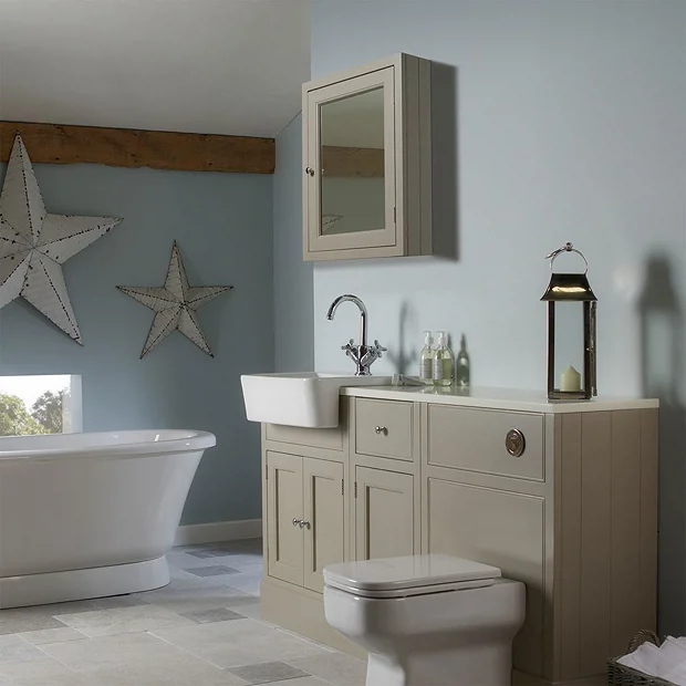 Roper Rhodes Hampton 565mm Mirror Cabinet - Mocha 1 Roper Rhodes Hampton 565mm Mirror Cabinet - Mocha
